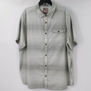 5.11 tactical shirt Mens XL Tango short sleeve snap button up gray outdoor